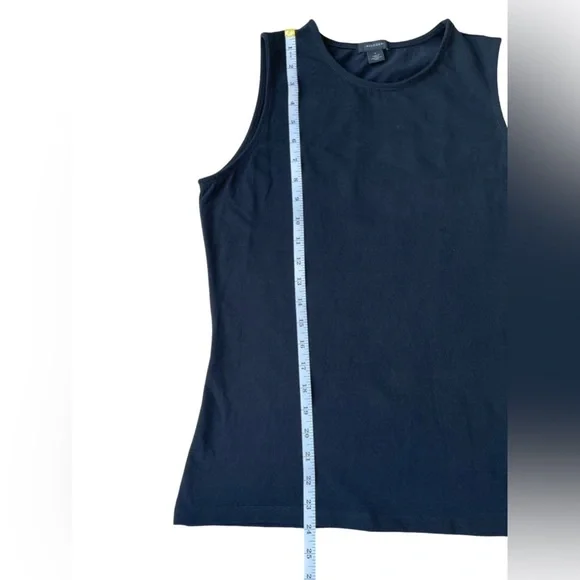 Halogen Black Crew Neck Tank Top - Classic Essential - Size Small - Picture 7 of 10